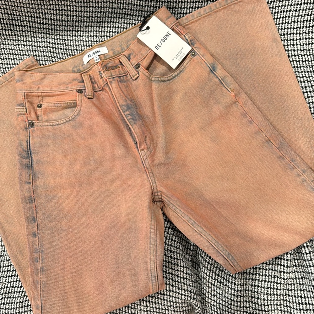 RE/DONE 70s Ultra High rise stove pipe Jeans